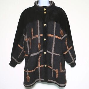 TORRAS - Gorgeous Heavy Wool Suede Leather Button-Up Jacket - Women's Size 12